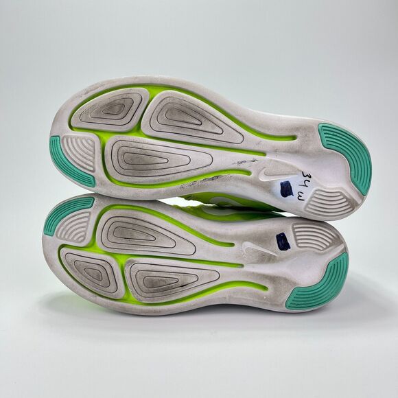 Nike Lunarstelos Yellow Green Ombre Running Shoes 844736-700 Women's Size 8.5 - Picture 9 of 10